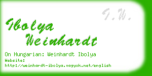 ibolya weinhardt business card